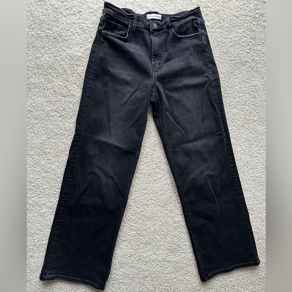 Flying Monkey Black Straight Leg Pants